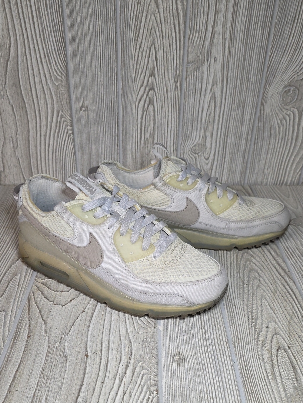 Nike Air Max Terrascape 90 White Light Iron Ore Sneakers Mens Size 9
